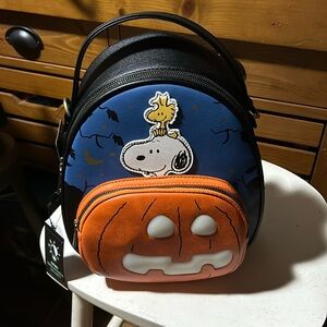 Bioworld BoxLunch Exclusive Peanuts Snoopy & Woodstock Light Up Backpack BNWT